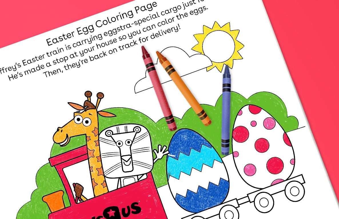 Easter Egg Colouring Page