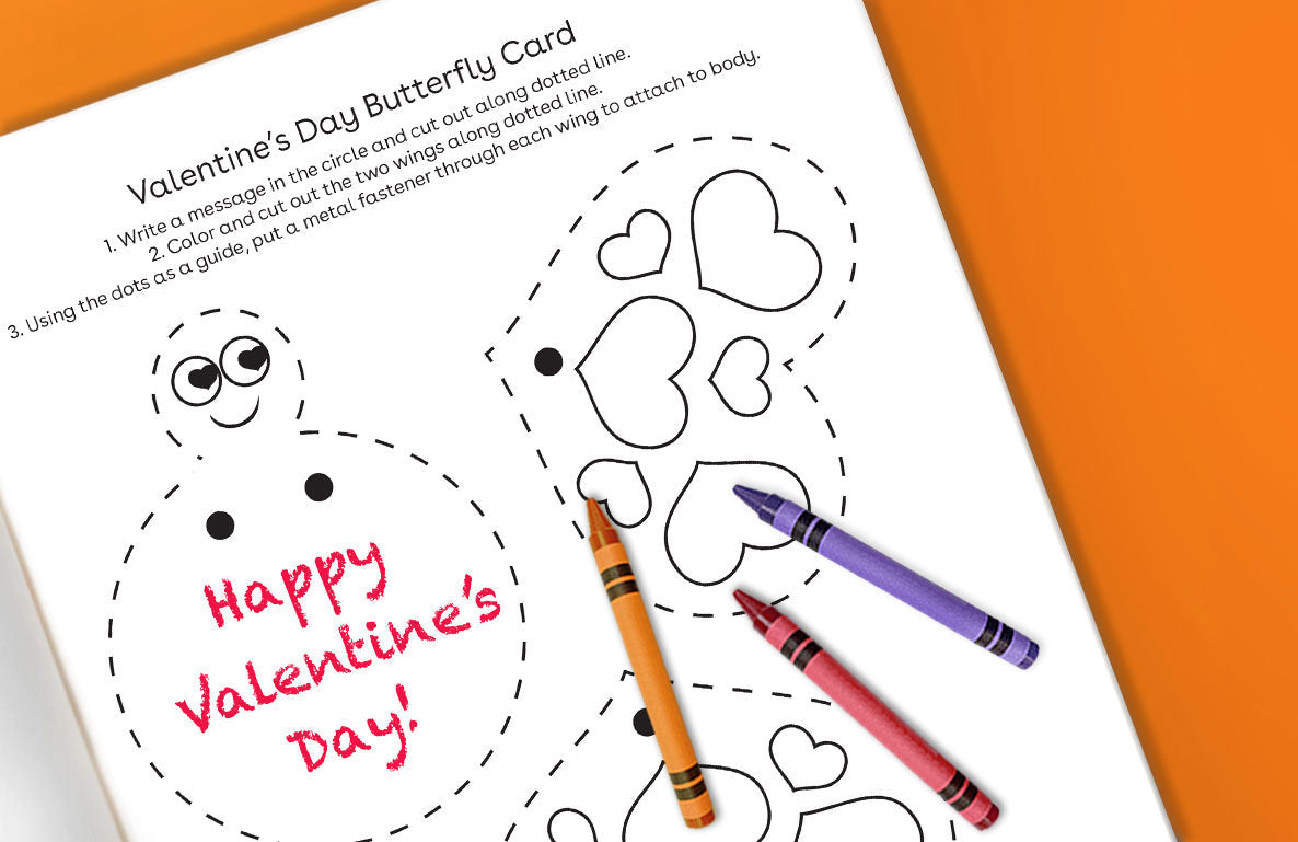 Valentine's Day Butterfly Card