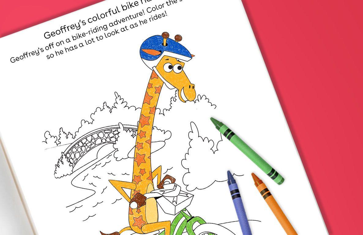 Geoffrey's colourful bike ride