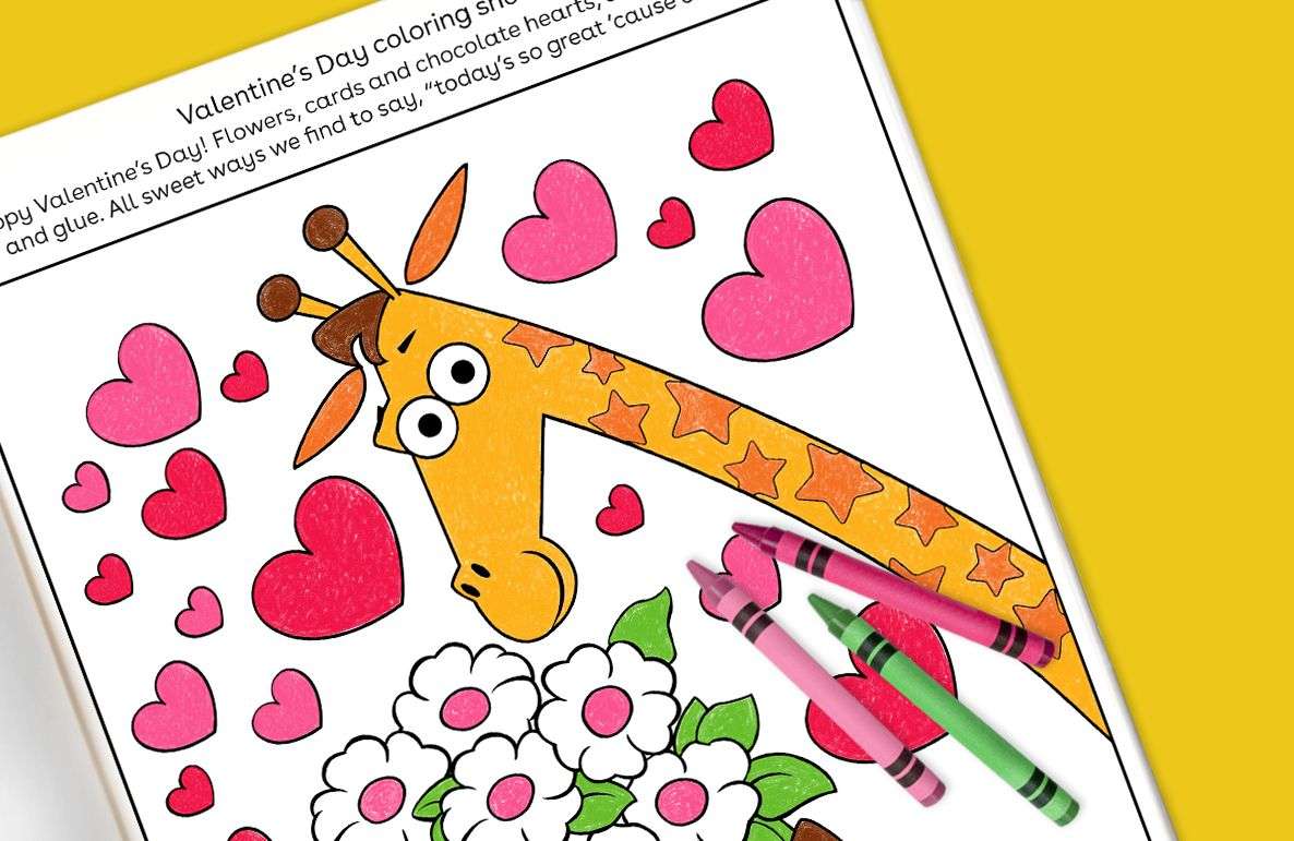 Valentine’s Day Colouring Sheet